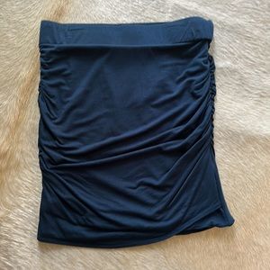 Gorgeous deep teal lined jersey skirt